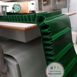 Băng tải PVC xanh 3MM DÁN BÈO TRẶN