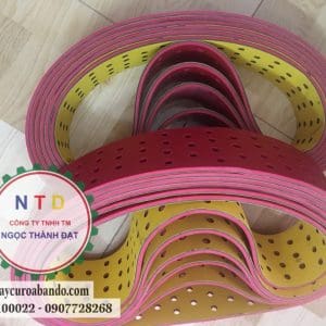 Dây đai XANH VÀNG DÁN CAO SU ĐỤC LỔ