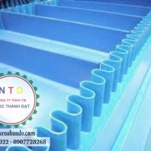 Băng tải PU XANH DƯƠNG DÁN BÈO